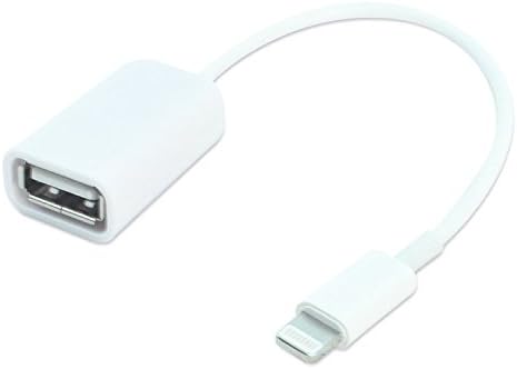 ibatti Lightning OTG Adapter Cable, Premium Lightning 8 pin to USB Female OTG Adapter Cable for Ipad 4 Ipad Air Ipad5 Ipad Mini 5s 6 6s IOS 9.2 System (white)