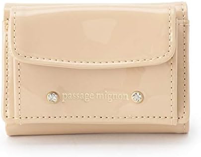 Amazon パサージュ ミニョン Passage Mignon L革小物 エナメルミニ財布 ベージュ 052 00 Passage Mignon パサージュ ミニョン 財布