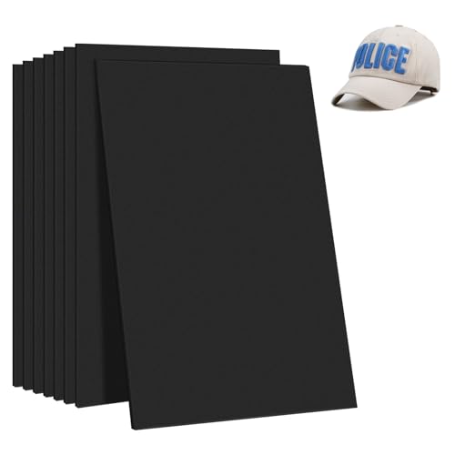 MingQiEven 12 Pcs 3mm Embroidery Foam 6 x 9 Inch EVA Foam Sheets Craft Foam Cosplay Foam Suitable for DIY Projects, Sewing, Hats, Bags, Pillows, etc. (Black)