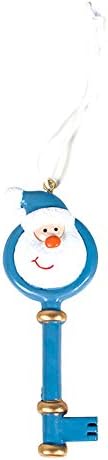 ompait Christmas Tree Decoration Metal Magic Santa Front Door Key Xmas Ornament