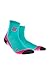 CEP Womens Crew Cut Athletic Performance Running Sock (Lagoon/Pink) III