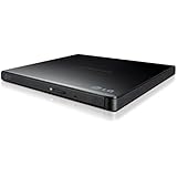 LG Electronics 8X USB 2.0 Super Multi Ultra Slim Portable DVD+/-RW External Drive with M-DISC Support, Retail (Black) GP65NB60