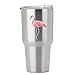 Watercolor Painted Pink Flamingo Full Color Vinyl Decal - Sized for Stainless Steel Tumbler