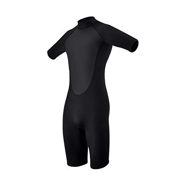REALON-Wetsuit-Premium-Neoprene-3mm-Shorty-Tropical-Unisex-Men-Women-for-Watersport-Swimming-Snorkeling-Surfing-Black