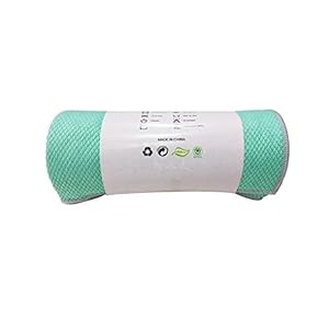 MBEN Yoga towel, double-sided non-slip super soft sweat absorbs silica gel particles, suitable for 186 * 65cm mat lightweight, machine washable comfortable Pilates towel