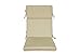Bossima Indoor/Outdoor Light Khaki High Back Chair Cushion, Spring/Summer Seasonal Replacement Cushions.Set of 2