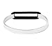 Ashley Bridget Skinny Hair Tie Bracelet - Elegant Fashion Jewelry Elastic Holder Bangle Includes Gift Box (Silver Plated)