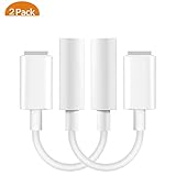 [2 Pack] iPhone Headphone Adapter, L-ghtig to 3.5mm Headphones Jack Adapter Cable Compatible with iPhone 7&8/7&8Plus iPhone X/Xs/XR/XS Max Adapter Headphone Jack and More (iOS 10/ iOS 12) Accessories