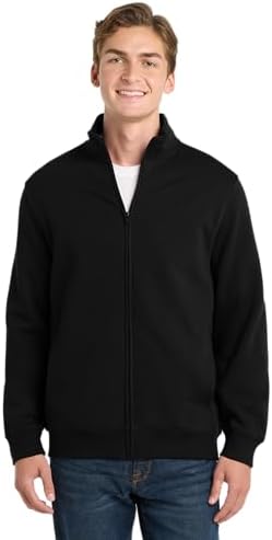 SPORT-TEK Unisex Tricot Track Jacket | Lightweight Zip Up for Men