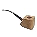 FULUSHOU Tobacco Pipe Mediterranean Briar Wood Block - Semi-Finished Tobacco Pipe -Style 2