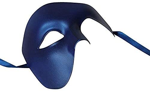 THE GOOD LIFE MENS BLUE HALF FACE PHANTOM QUALITY VENETIAN MASQUERADE THEATRICAL CARNIVAL PARTY EYE MASK