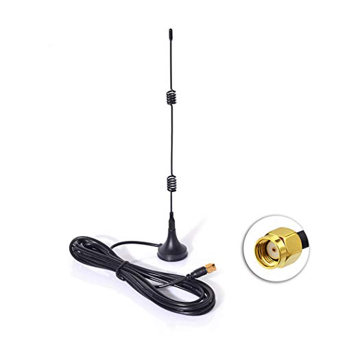 Bingfu WiFi 2.4GHz 7dBi Magnetic Base RP-SMA Male Antenna for PC Wireless Mini PCI Express WiFi Adapter PCI-E Network Card USB WiFi Adapter WiFi Router Booster Repeater AP Security IP Camera
