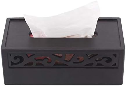 Luqifei Caja de pañuelos Bandeja de Madera Retro del Papel Chino del té Tabla Caja de