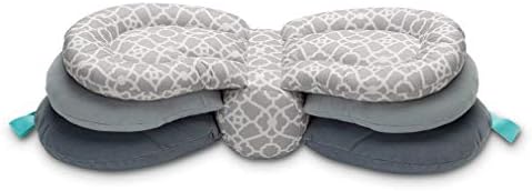 juqilu Maternity Nursing Breastfeeding Pillows, Adjustable Height, baby milk lactation sickness mini mattress，26 * 10 inch