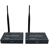 J-Tech Digital 2X2 Wireless HDMI Matrix Extender 50M / 164 Ft Supporting 1920x1080 1080P with IR Repeating (1 Transmitter &amp; 1 Receiver included in a set)