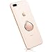 Cell Phone Ring Stand Holder, Water Drop Shape Zinc Alloy Universal 360°Rotation Finger Loop Grip [Washable/Removable/Magnetic Car Mount] for Smartphones, Tablet (2 Rose Gold & 2 Black) 4 Hooks