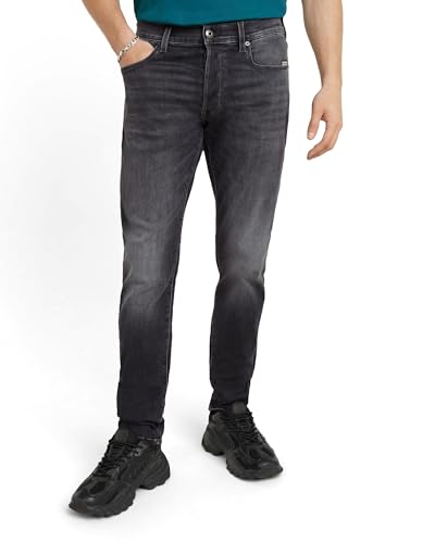G-STAR Raw Men's 3301 Slim Fit Denim Jeans,Faded Black Magnet,36W x 34L