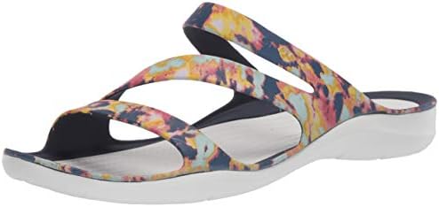 yellow and pink crocs