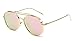 GAMT Classic Large Frame Sunglasses With Colored Lens UV400 Pink