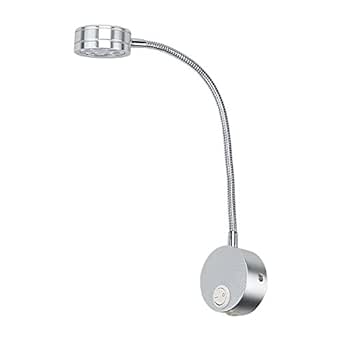 GLW LED Luz de Lectura Flexible Cuello de Cisne,5W Cálida Lámpara