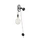 Iron Pipe Industrial Wall Pulley Light by West Ninth Vintage (1 Light)