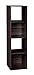 ClosetMaid Cubeicals 4 Cube Storage Shelf Organizer, Stackable, Vertical or Horizontal, Easy Assembly, Wood, Espresso Finish