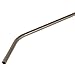 Nicely Neat Stainless Steel Drinking Straws with Cleaning Brush, Set of 4, 8.5 Inches, Bent Shape
