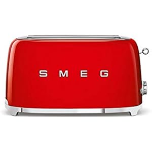 Smeg TSF02RDUK | 50's Retro Style 4 Slice Toaster in Red