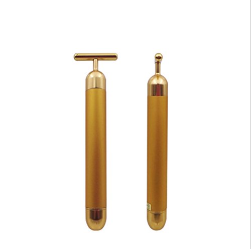 LHFJ Facial Roller 24k Beauty Facial Roller Vibration Skincare Massager For Slimming,dark Circle&puffiness Removal Anti Wrinkle