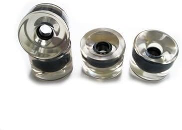 70mm 78a Blank Longboard Wheels Clear (4 pieces) wheel set skateboard