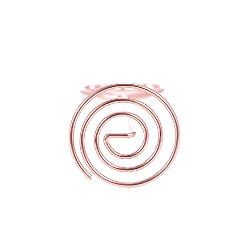 BuRuiJi 12pcs Table Number Holders,3.35 inch Place Card Holders,Table Number Stands,Table Card Holder, Photo Picture Holders for Centerpieces, Wedding, Party, Birthday (Rose Gold-Heart Shaped)