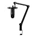 Blue Yeticaster Professional Broadcast Bundle with Yeti USB Microphone, Radius III Shockmount, and Compass Boom Arm - BLACKOUT