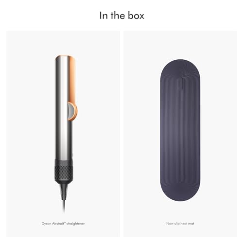 Dyson Airstrait Alisadora, Color Níquel/Cobre. Alisador de húmedo a seco | Sin placas calientes, Sin daño por el calor, Alisa de Húmedo a seco, Acabado lacio natural