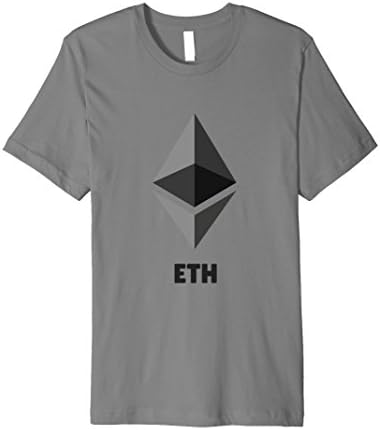 Mens Ethereum ETH Crypto Currency Shirt Large Slate