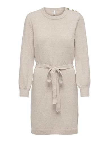 ONLY Button Dress Onlglory Life Ls Robe boutonnée CC KNT, Pumice Stone, XS Femmes