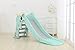 WenStorm Slide for Boys Girls Indoor Outdoor Backyard Use First Slide Playground Plastic Play Slide Climber with Basketball Hoop Dolphin Mint Green