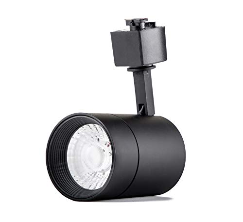 Juno Track LED Cylinder Track Lighting Heads - FLSNT 12W (75W Equiv.) Dimmable 24° LED Spotlight Track Light Heads,CRI90,800LM,3000K Soft White,Black