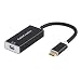 USB C to Mini DisplayPort 4K@60Hz, CableCreation Type C to Mini DP Adapter (Not Thunderbolt Adapter),Compatible MacBook Pro 2017/2018,Chromebook Pixel,Surface Book 2,XPS 13,Yoga 920/910,Aluminum Black primary