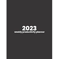 2023 Weekly and Monthly Planner (Black): January to December 8.5" x11" Productivity Planner by The Werk Life