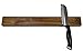 Walnut wood magnetic knife strip. Replace knife block with this magnetic knife holder. Great for organizing kitchen knives and metal tools. Magnetic strip comes in giftbox. Premium Present brand. 17in