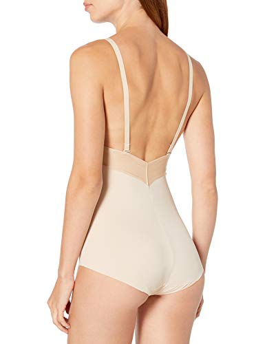 Flexees Women's Maidenform Shapewear Endlessly Smooth Plunge Bodybriefer, Latte Lift, 38C - Thumbnail 2