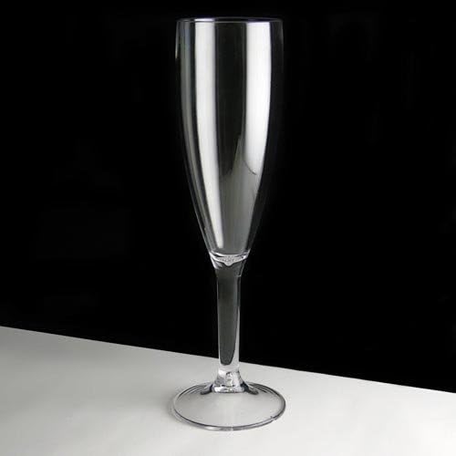 Virtually Unbreakable Polycarbonate Plastic Champagne Glass (Pack of 4), Transparent, 4 Count (Pack of 1)