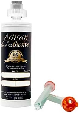 (Color: Peanut) - Specially Formulated Seam Adhesive for Solid Surface/Quartz/Stone - 250ml (8.45 oz) Cartridge includes 2 Mixing Tips -Dispenser Sold Separately
