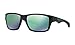 Oakley Men's 0OO9135 Jupiter Squared Polarized Rectangular Sunglasses, Polished Black/Jade Iridium, 56 mm