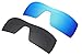 2 Pairs Lenses Replacement Polarized Blue & Black for Oakley Oil Rig Sunglasses
