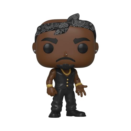 Funko Pop Rocks: Tupac - Vest with Bandana - Collectable Vinyl Figure - Gift Idea - Official Merchandise - Toys for Kids & Adults - Music Fans - Model Figure for Collectors and Display