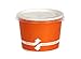 100 Count Orange Deli Containers Durable Food Storage Containers with Lids Hot and Cold Disposable 16oz Containers Use for Frozen Desserts, Soups, or Any Food of Your Choice
