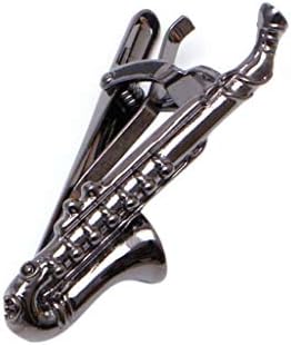 Balain Saxophone Style Men Tie Clips, Personalised Business Accessories Necktie Clip