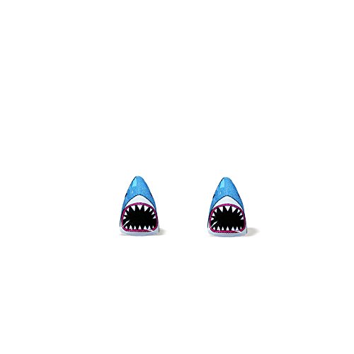 Shark Earrings, Shark Jaws Earrings, Jaws, Sharks, Earrings, Surgical Steel Earrings Great For Sensitive Ears, Fun Animal Stud Earrings