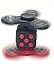 3 PC Red Black Fidget Cube + 2 Pack Black and Red Fidget Hand Spinner Combo Bulk Multiple Tri-Spinner EDC Stress Desk Classroom Fidgeting Brain Focus Desk Toy Reliever Autism Kids Adults Relax